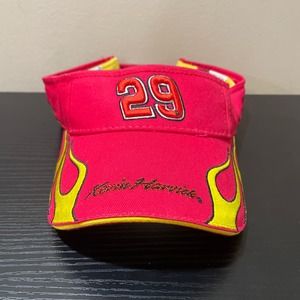 KEVIN HARVICK Visor #29 NASCAR Red/Yellow Embroidered Flames Chase